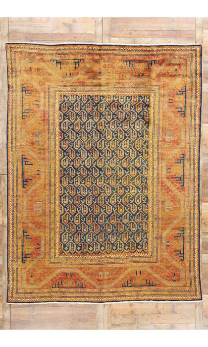 8 x 11 Vintage-Inspired Modern Kazak Rug 30193
