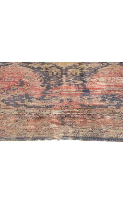 9 x 10 Antique Turkish Oushak Rug 78744