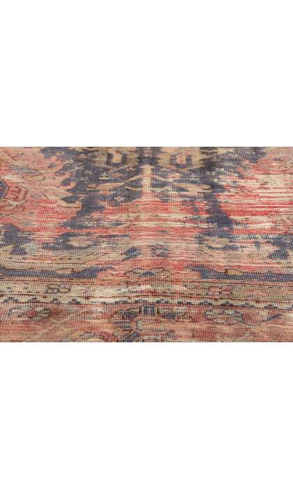 9 x 10 Antique Turkish Oushak Rug 78744
