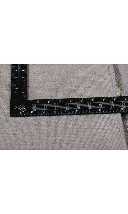 7 x 10 Silver Lace Modern Gray Damask Rug 31142