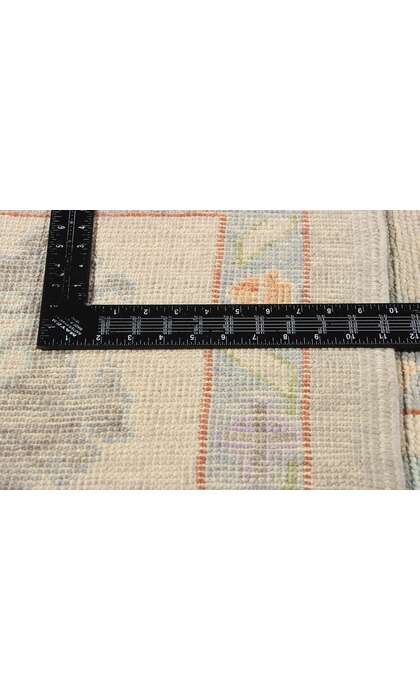 9 x 13 Modern Light Gray Turkish Oushak Rug 53949