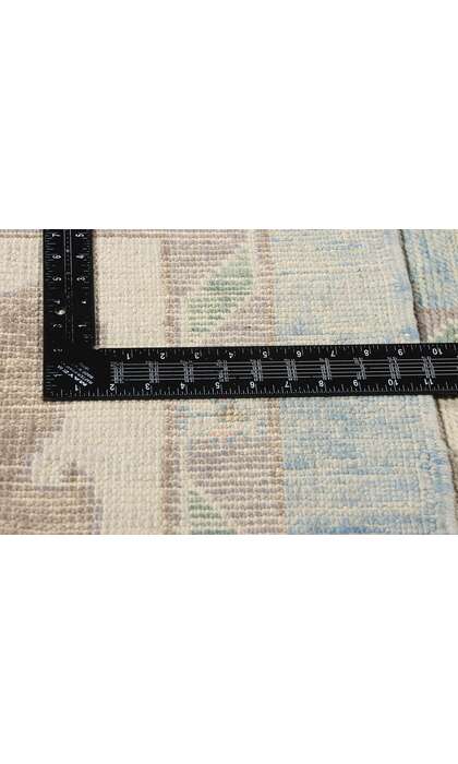 11 x 14 Modern Light Blue Turkish Oushak Rug 53950