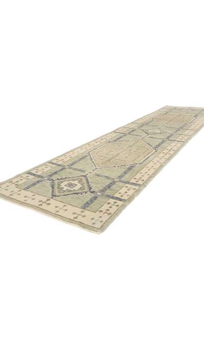 3 x 13 Modern Turkish Oushak Rug Runner 53948