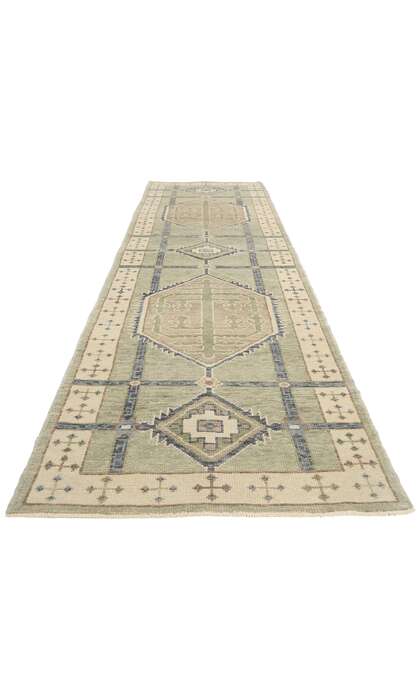 3 x 13 Modern Turkish Oushak Rug Runner 53948