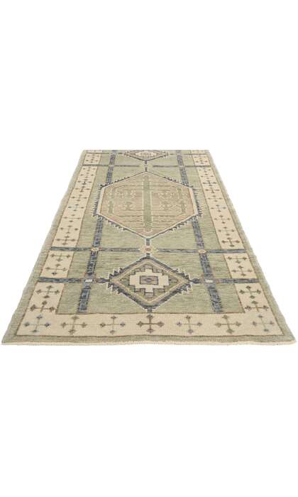 3 x 13 Modern Turkish Oushak Rug Runner 53948