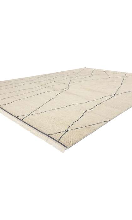 9 x 12 Rippled Silence Organic Modern Moroccan Rug 31292