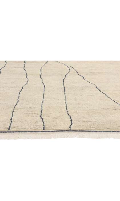 9 x 12 Rippled Silence Organic Modern Moroccan Rug 31292