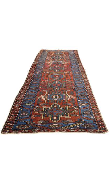3 x 10 Vintage Persian Karaja Heriz Rug Runner 78955