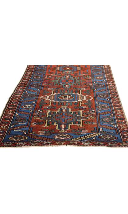 3 x 10 Vintage Persian Karaja Heriz Rug Runner 78955