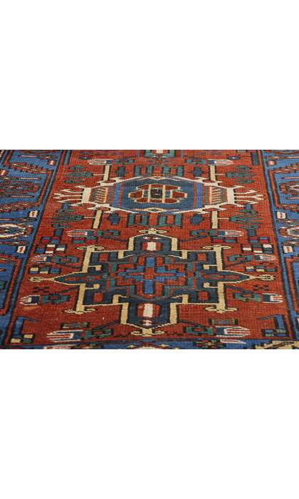 3 x 10 Vintage Persian Karaja Heriz Rug Runner 78955