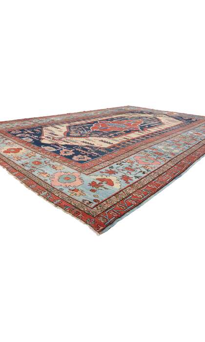 11 x 16 Rare Antique Persian Bakshaish Rug 78984