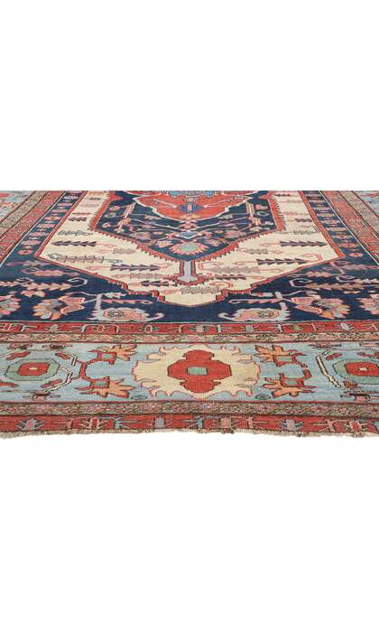 11 x 16 Rare Antique Persian Bakshaish Rug 78984