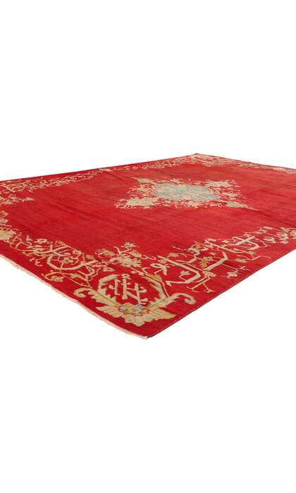 8 x 12 Antique Red Turkish Oushak Rug 73422