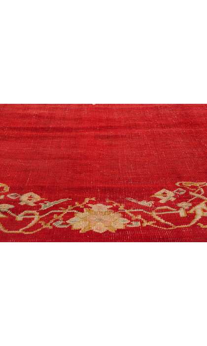 8 x 12 Antique Red Turkish Oushak Rug 73422