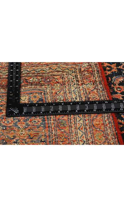 5 x 6 Distressed Antique Persian Mahal Rug 78986