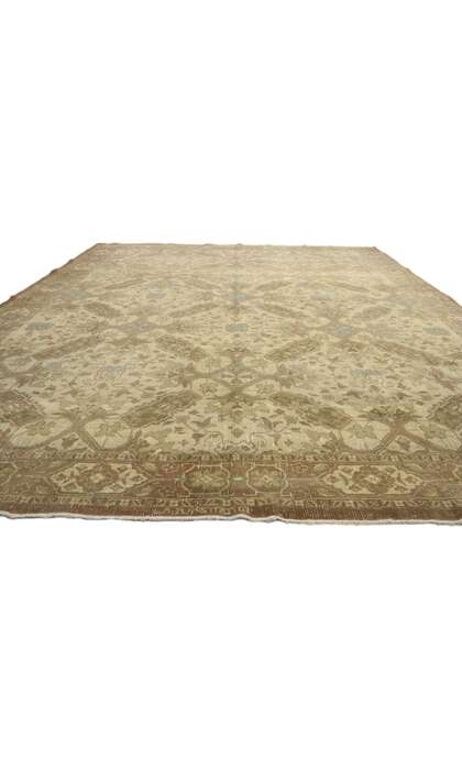 10 x 16 Distressed Antique Persian Tabriz Rug 51164