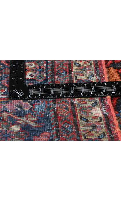 12 x 16 Distressed Antique-Worn Persian Mahal Rug 78956