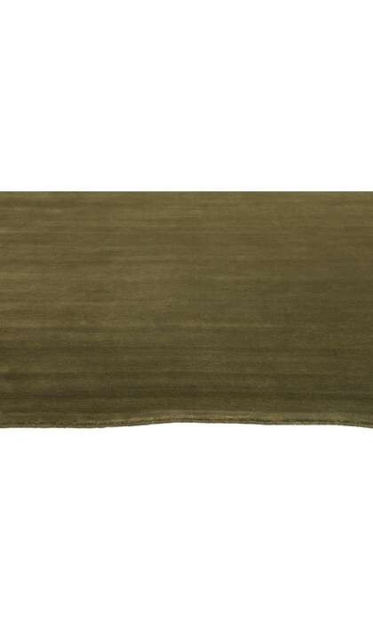 10 x 12 Solid Olive Green Modern Rug 31149