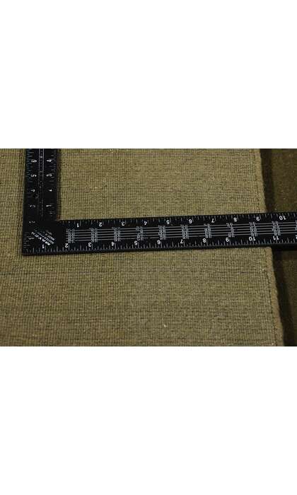 10 x 13 Solid Olive Green Modern Rug 31155