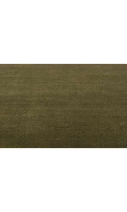 5 x 8 Solid Olive Green Modern Rug 31168