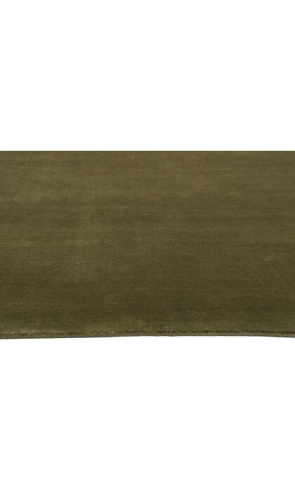 5 x 8 Solid Olive Green Modern Rug 31169