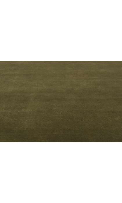 5 x 8 Solid Olive Green Modern Rug 31169