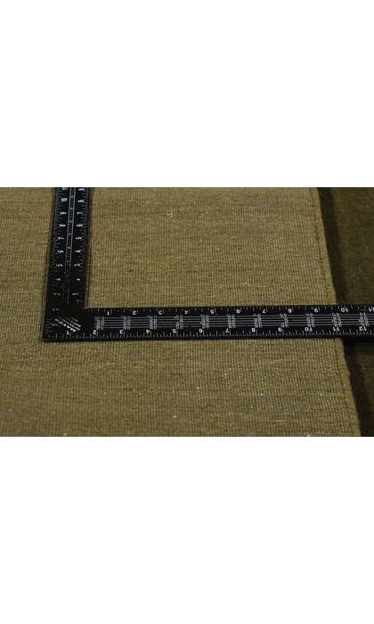 5 x 8 Solid Olive Green Modern Rug 31170