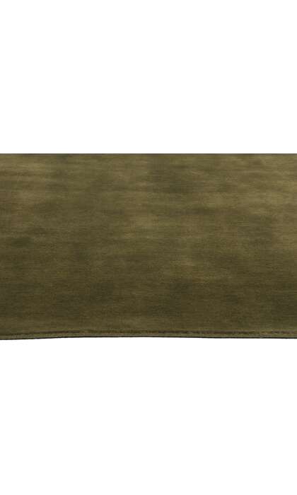 5 x 8 Solid Olive Green Modern Rug 31170