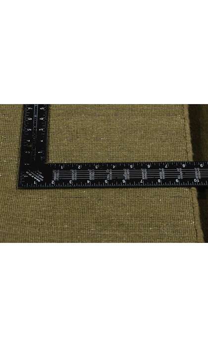 5 x 8 Solid Olive Green Modern Rug 31171