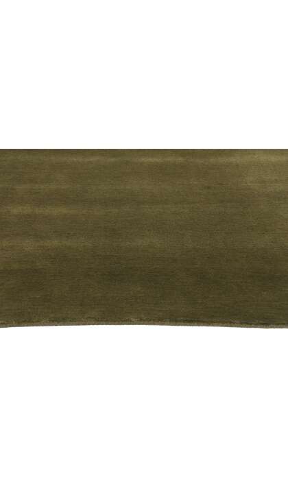 5 x 8 Solid Olive Green Modern Rug 31171