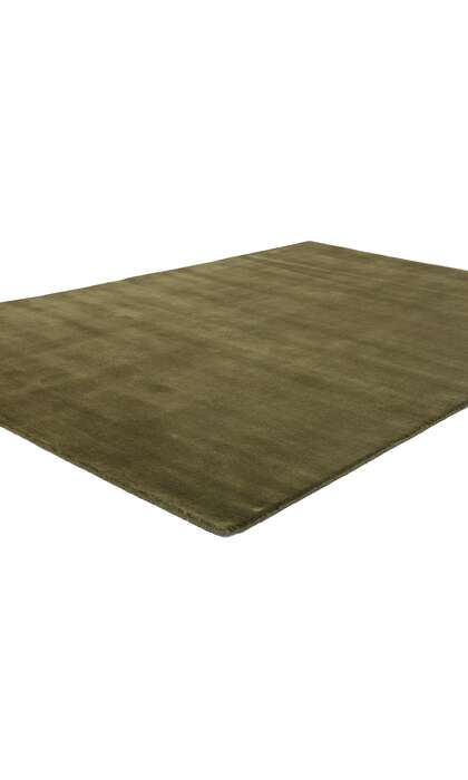 5 x 8 Solid Olive Green Modern Rug 31172
