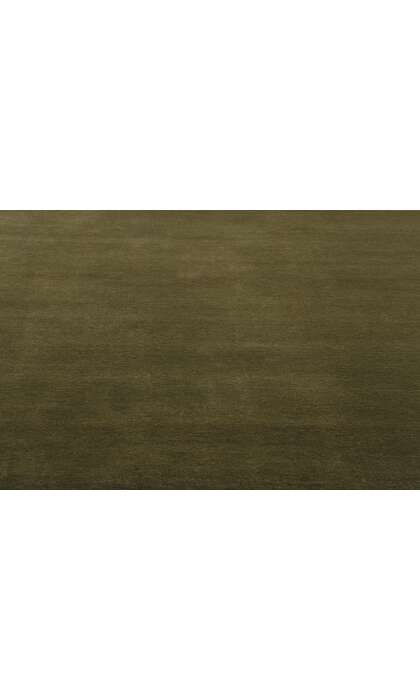 5 x 8 Solid Olive Green Modern Rug 31172