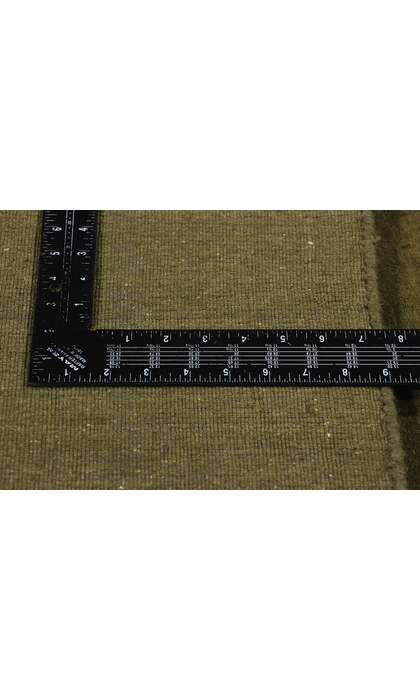 5 x 8 Solid Olive Green Modern Rug 31173