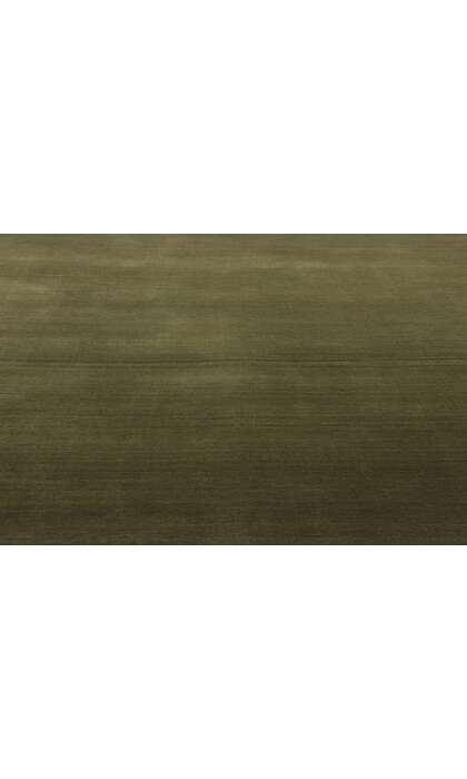 6 x 9 Solid Olive Green Modern Rug 31164
