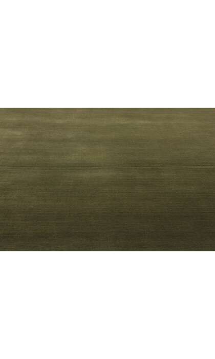 6 x 9 Solid Olive Green Modern Rug 31165