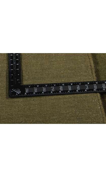 7 x 9 Solid Olive Green Modern Rug 31178