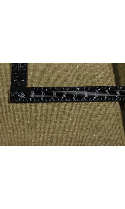 8 x 10 Solid Olive Green Modern Rug 31150