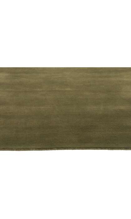 8 x 10 Solid Olive Green Modern Rug 31150