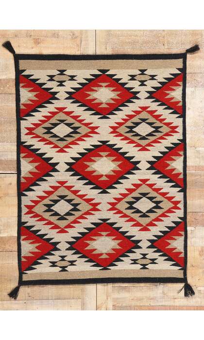 4 x 5 Southwest Modern Navajo-Style Kilim Rug 81121