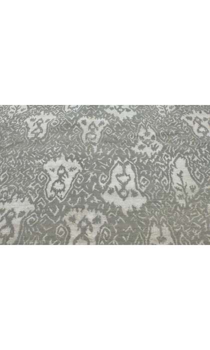 8 x 10 Gray Ikat Transitional Area Rug 30285