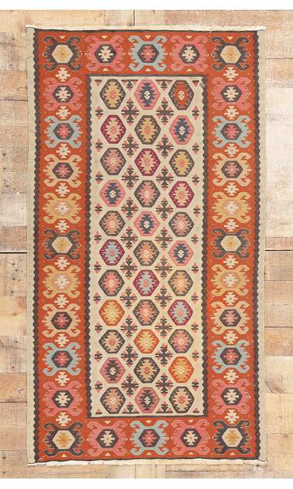 3 x 5 Vintage Turkish Kilim Rug 78938