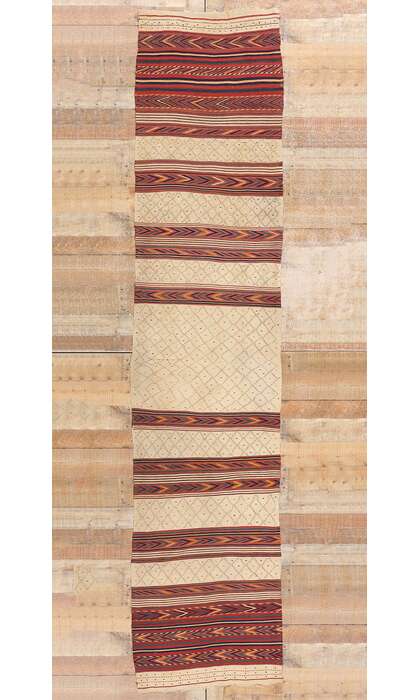 3 x 12 Antique Uzbekistan Tatari Safid Kilim Rug 78949