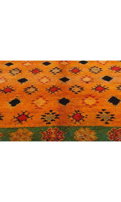 5 x 9 Vintage Orange Boujad Moroccan Rug 20173