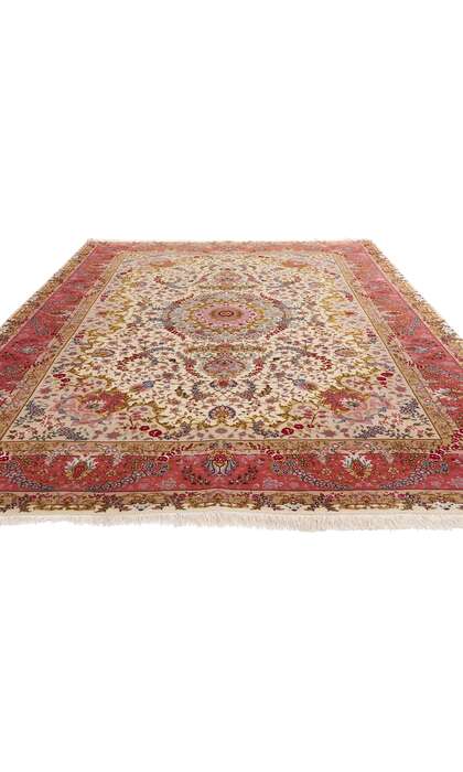 7 x 10 Vintage Persian Tabriz Rug 78912