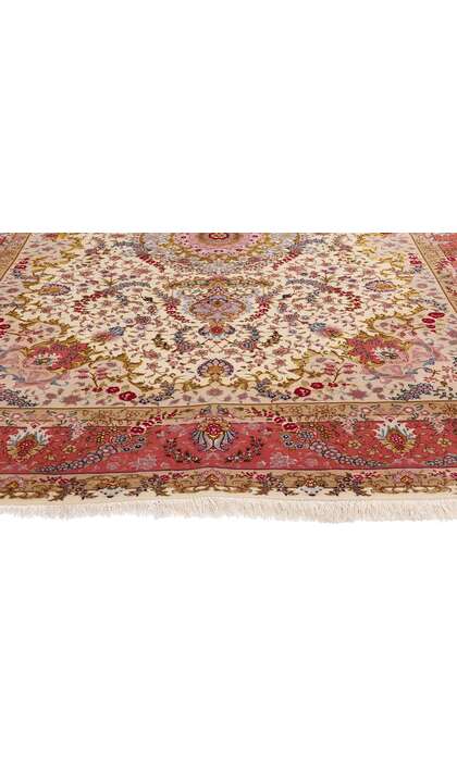 7 x 10 Vintage Persian Tabriz Rug 78912