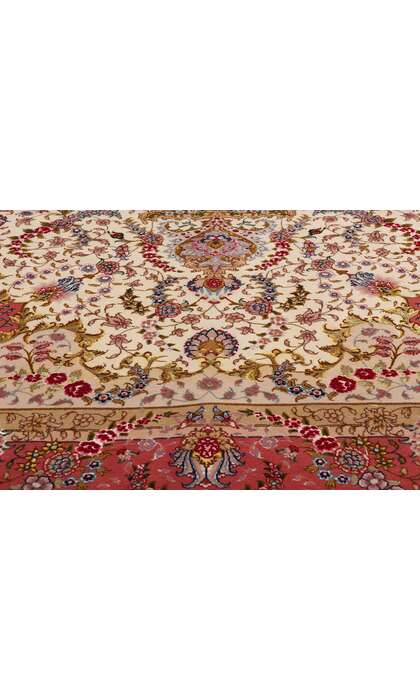 7 x 10 Vintage Persian Tabriz Rug 78912