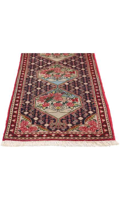 2 x 8 Vintage Persian Bijar Rug Runner 78959
