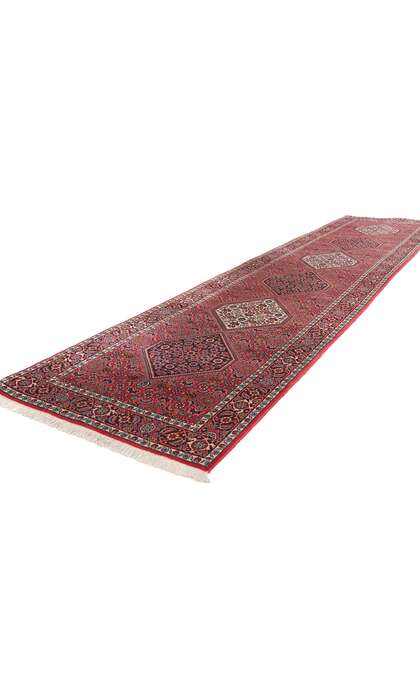 3 x 13 Vintage Persian Bijar Rug Runner 78957