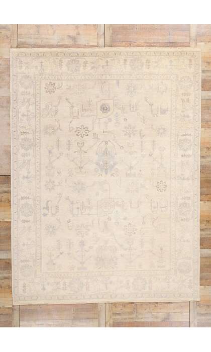 9 x 12 Vintage-Inspired Oushak Rug 30200