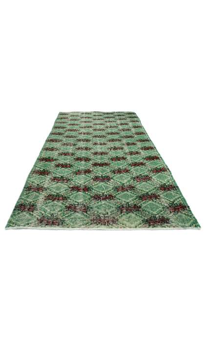 3 x 6 Distressed Vintage Green Turkish Sivas Rug 51911